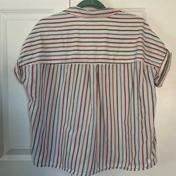 Madewell Colorful Stripe Cotton Top - Picture 8 of 11